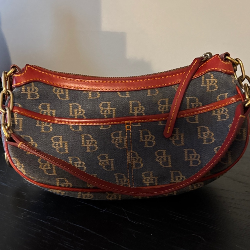 Dooney & Bourke Red and Blue Shoulder Bag - Picture 3 of 4